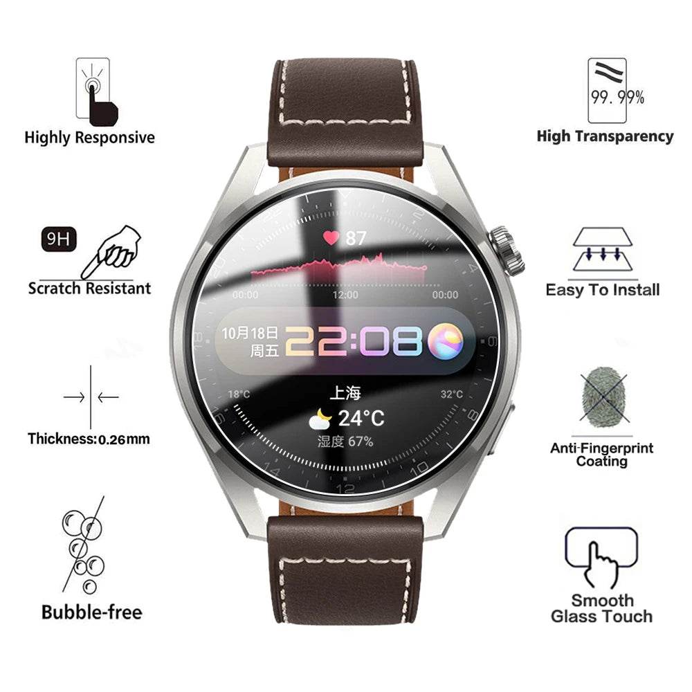 Sticlă Temperată pentru Huawei Watch 3 Pro 48mm și 46mm - Venduqo
