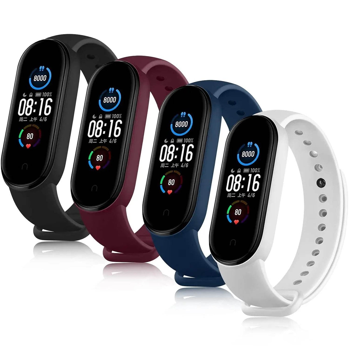 Brățară din Silicon pentru Xiaomi Mi Band 3 4 5 6 7 - Venduqo