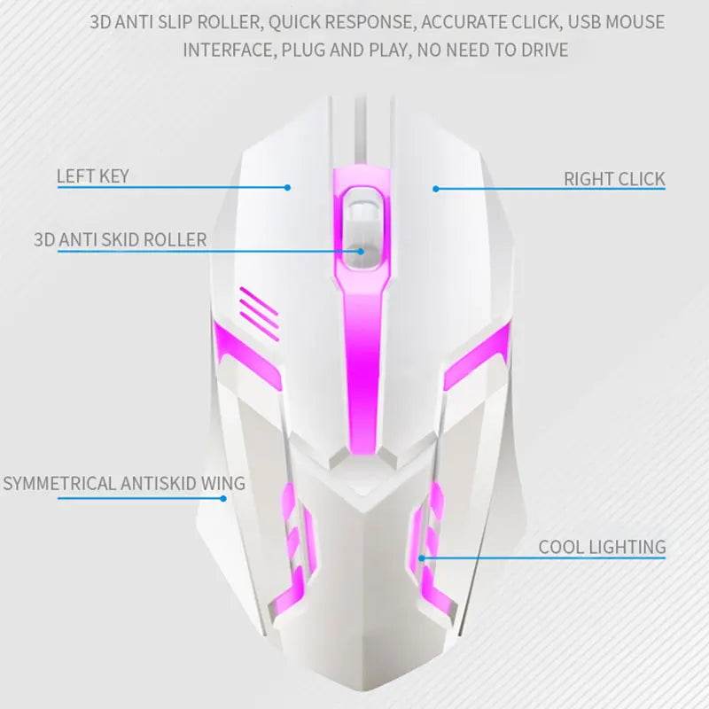 Kit Tastatură și Mouse RGB pentru Gaming - Venduqo