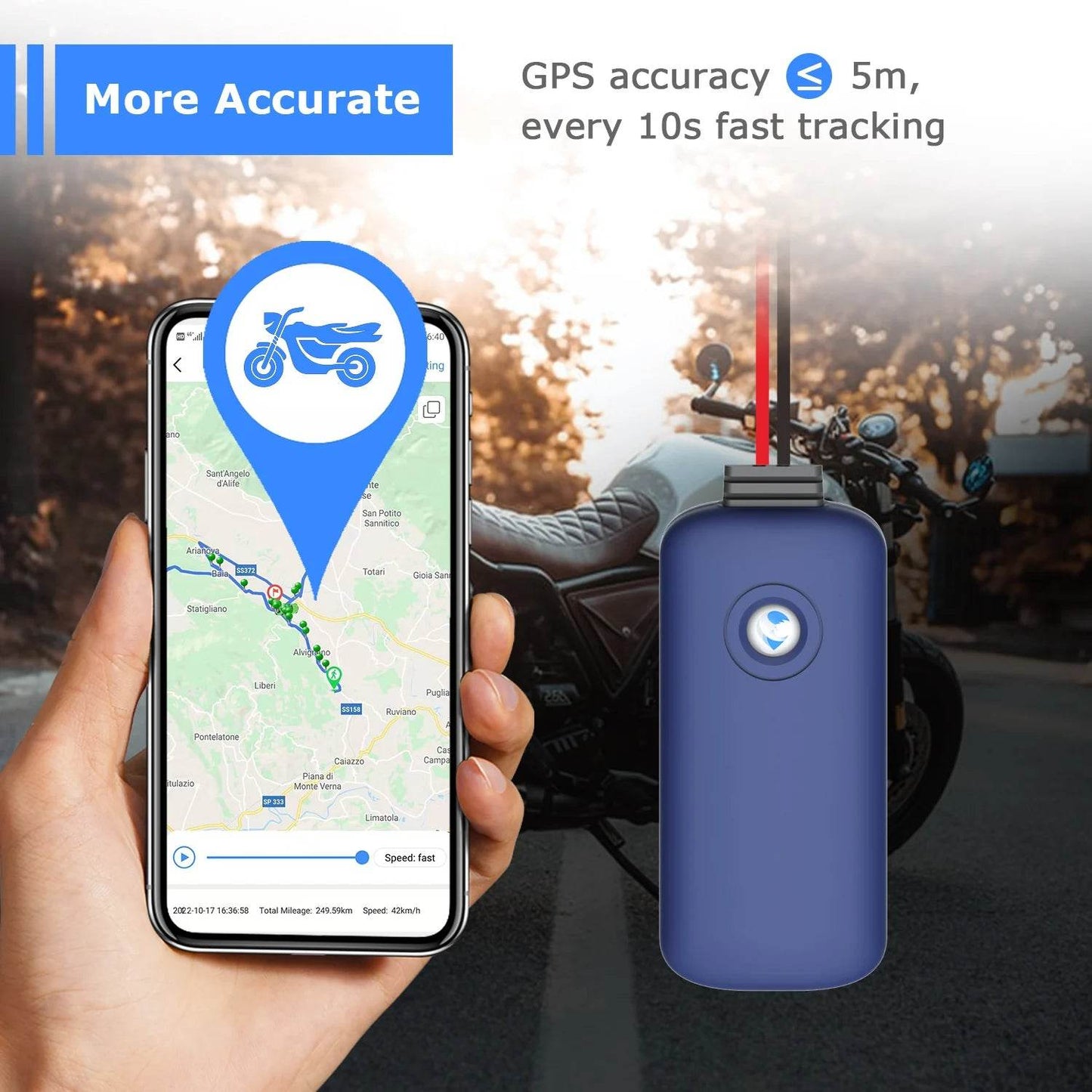 Localizator GPS impermeabil pentru autoturisme, motociclete și camioane - Venduqo