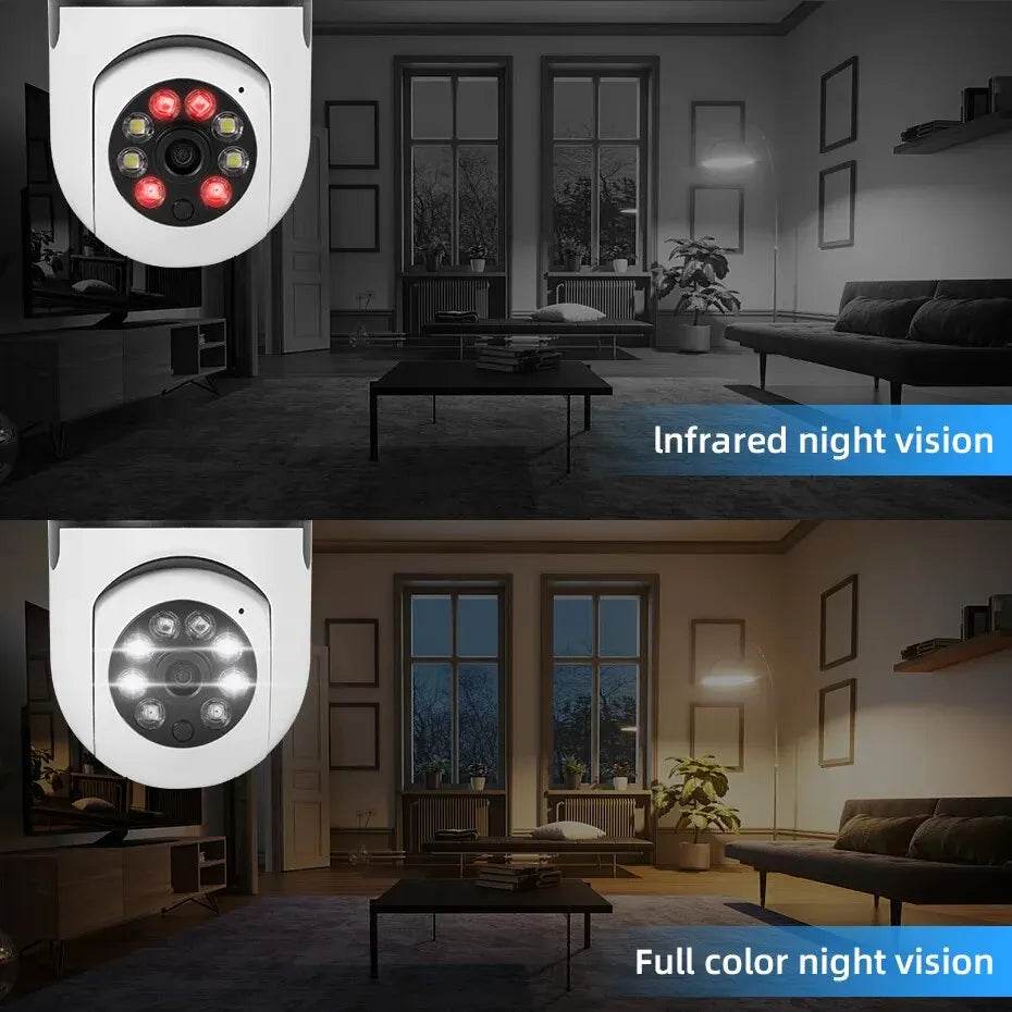 Cameră Supraveghere Bulb E27 cu Viziune de Noapte Color - Venduqo