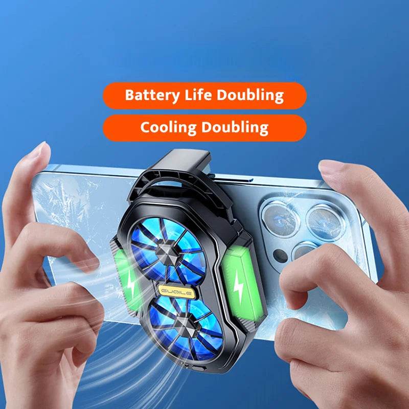 Răcitor Mobil pentru Telefon FS01 cu Două Ventilatoare - Venduqo