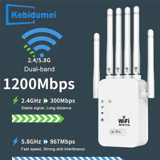 Dual Band WiFi Repeater 1200Mbps for Home