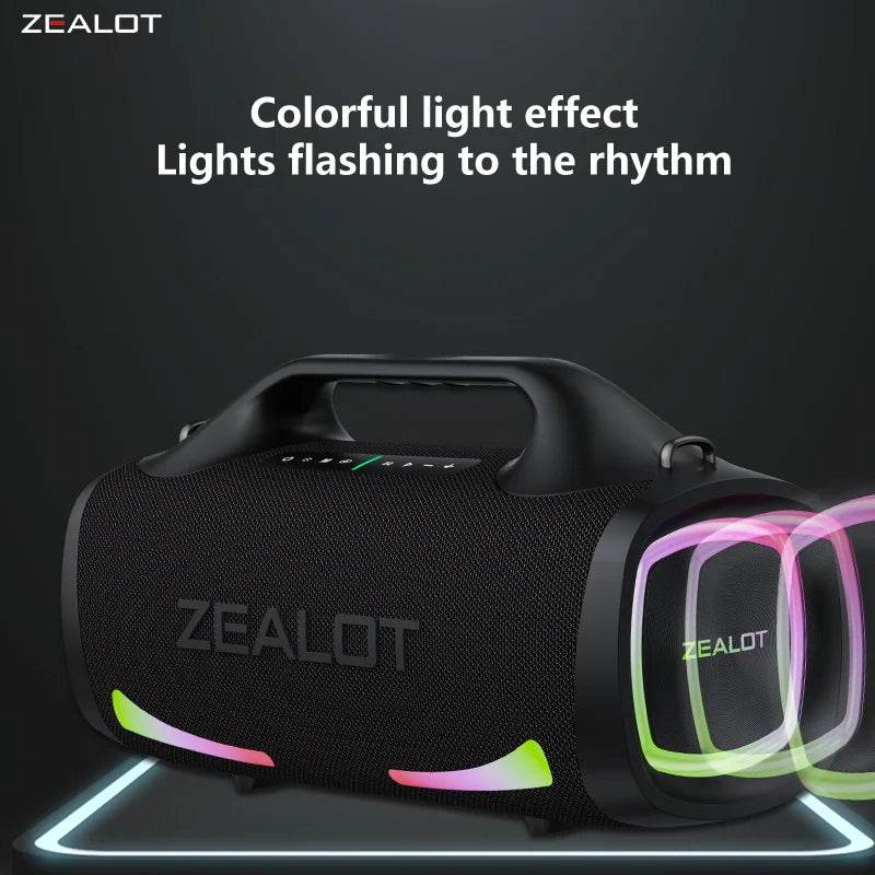 Boxă Wireless Portabilă Zealot S79 100W cu Subwoofer - Venduqo