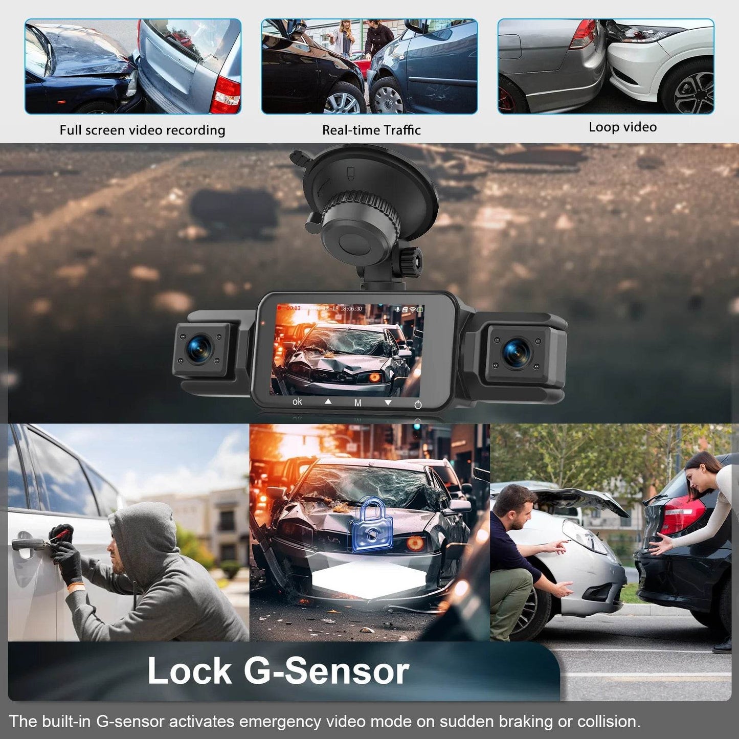 Camera Auto 4 Canale cu Înregistrare Vocală 1080P - Venduqo