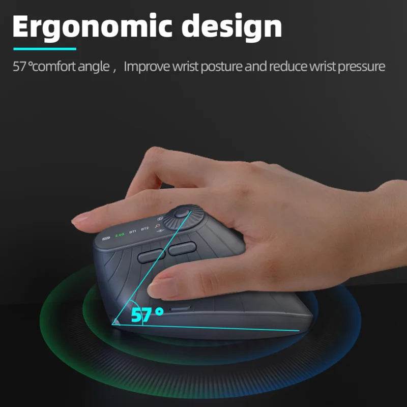 Mouse Ergonomic Vertical Multi-Dispozitiv Bluetooth Reîncărcabil - Venduqo