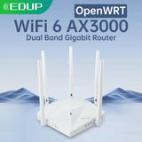 EDUP RT2980 OpenWRT AX3000 WiFi 6 Router