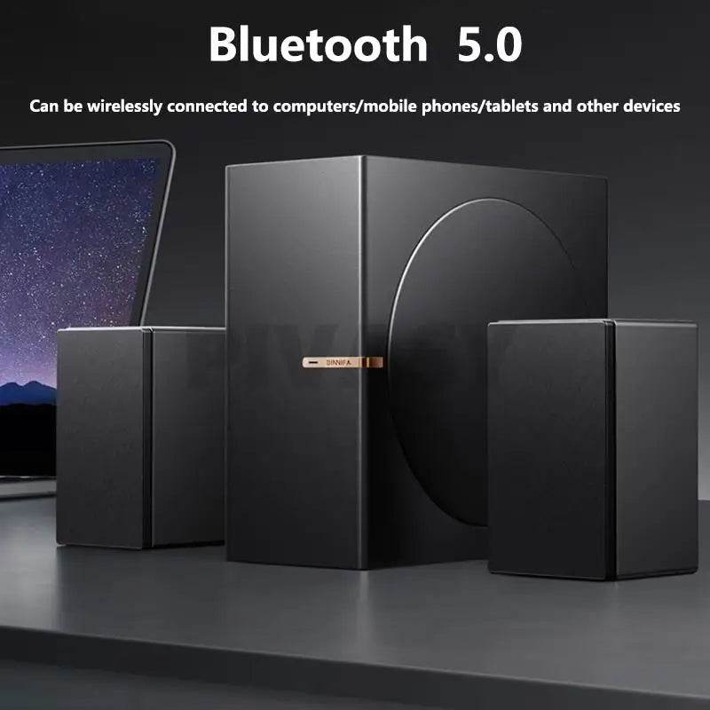 Subwoofer Bluetooth 2.1 cu Difuzor de Bază din Lemn de 8 Inch - Venduqo