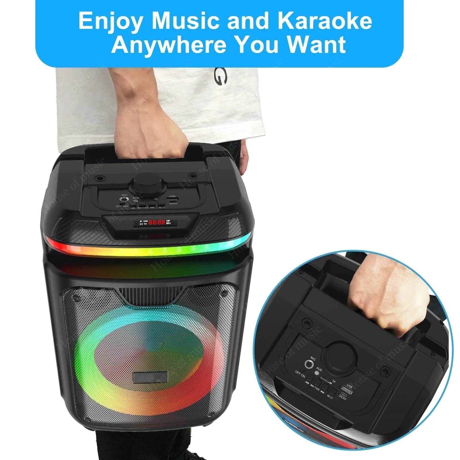 Boxa Bluetooth 40W Portabila cu Subwoofer Wireless - Venduqo