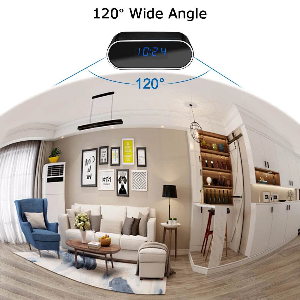 Ceas Mini Camera Wireless 1080P cu Supraveghere Nocturnă IR - Venduqo