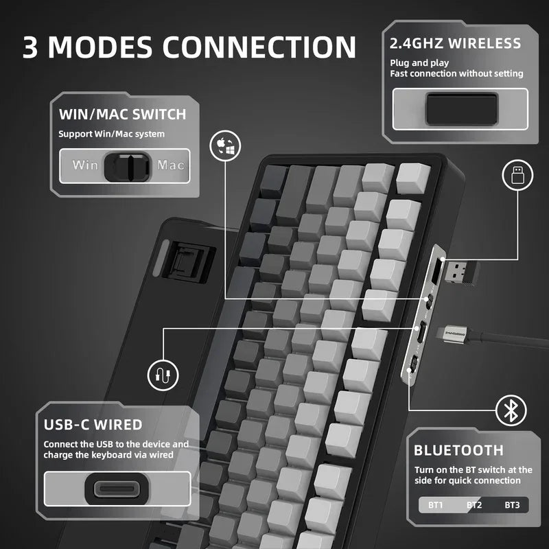 Attack Shark X85 Wireless Mechanical Keyboard