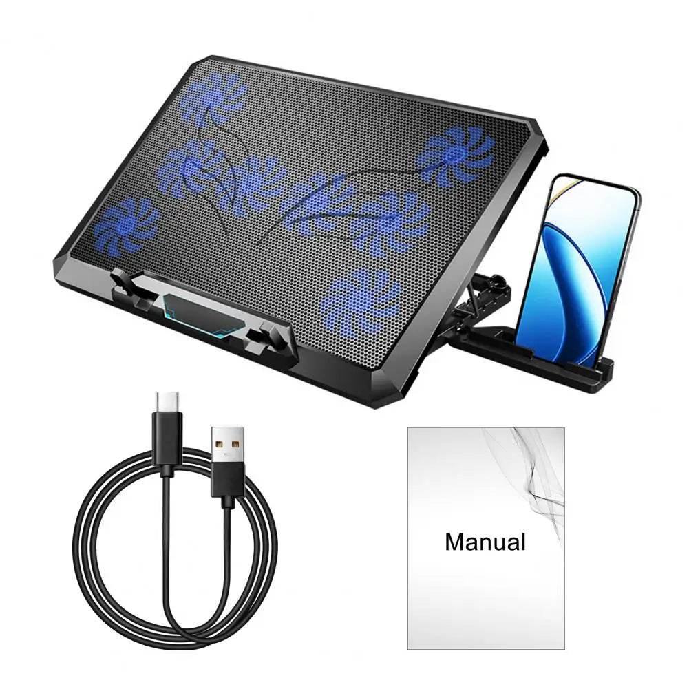 Răcitor Laptop cu Design Mesh, Pad Ajustabil cu 8 Ventilatoare - Venduqo