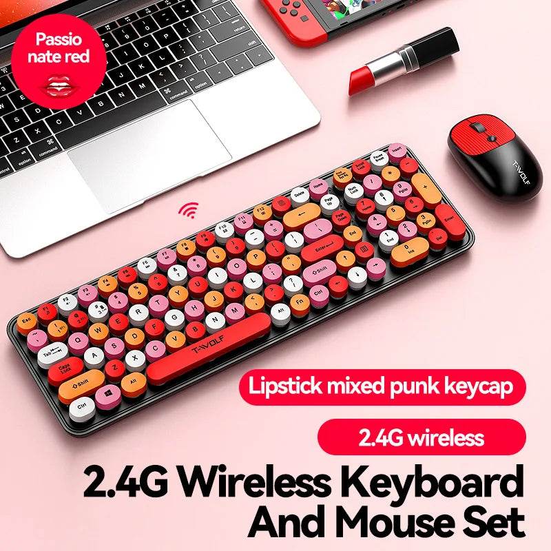 Set Tastatură și Mouse Wireless TF350 USB - Venduqo