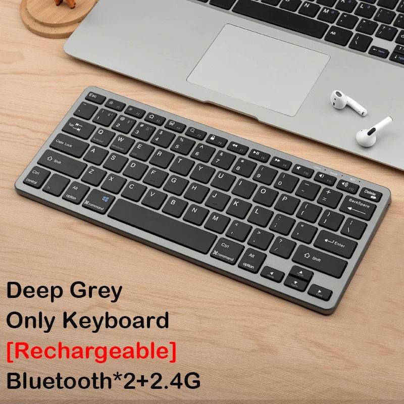 Set Tastatură și Mouse Wireless Bluetooth 2.4G Reîncărcabil - Venduqo