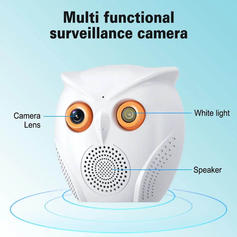 Cameră WiFi ICSEE în formă de bufniță 2K 5MP - Venduqo