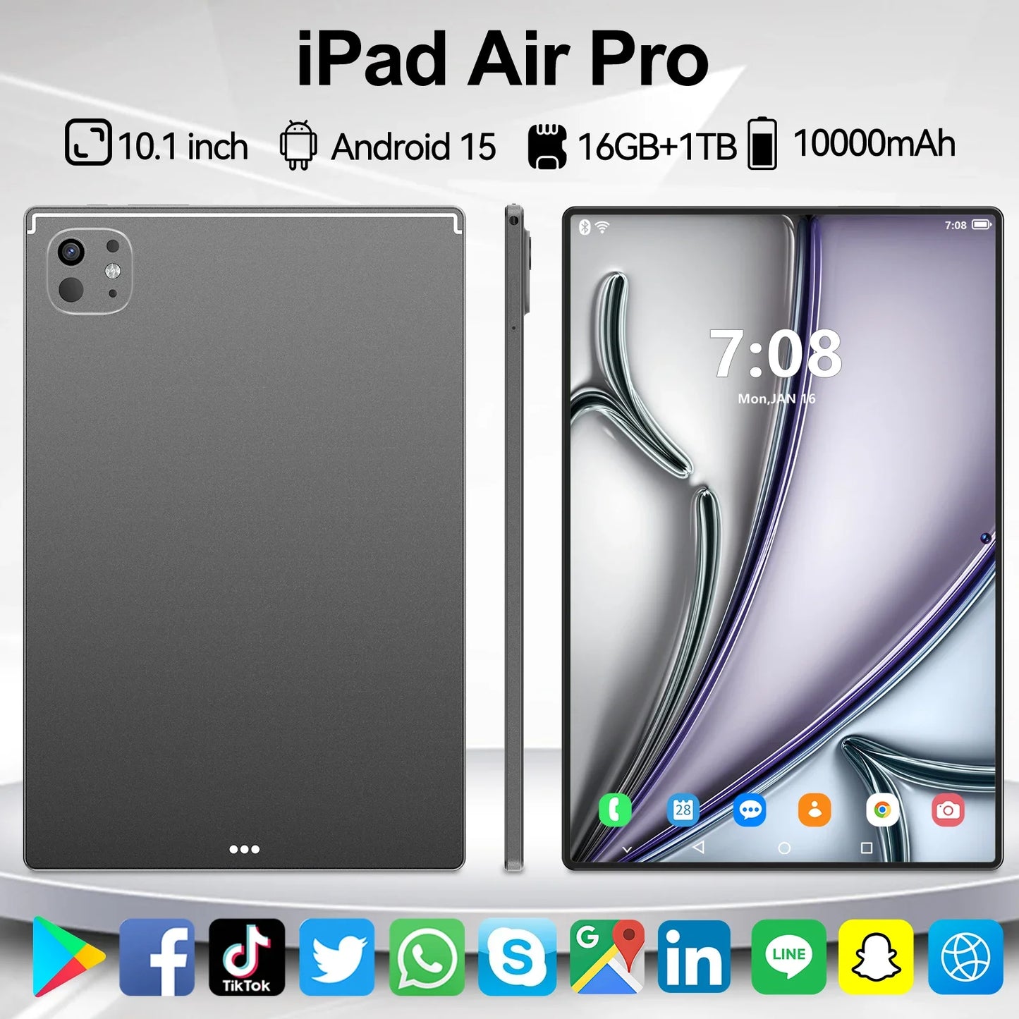 iPad Air Pro 10.1" HD 4K Tablet