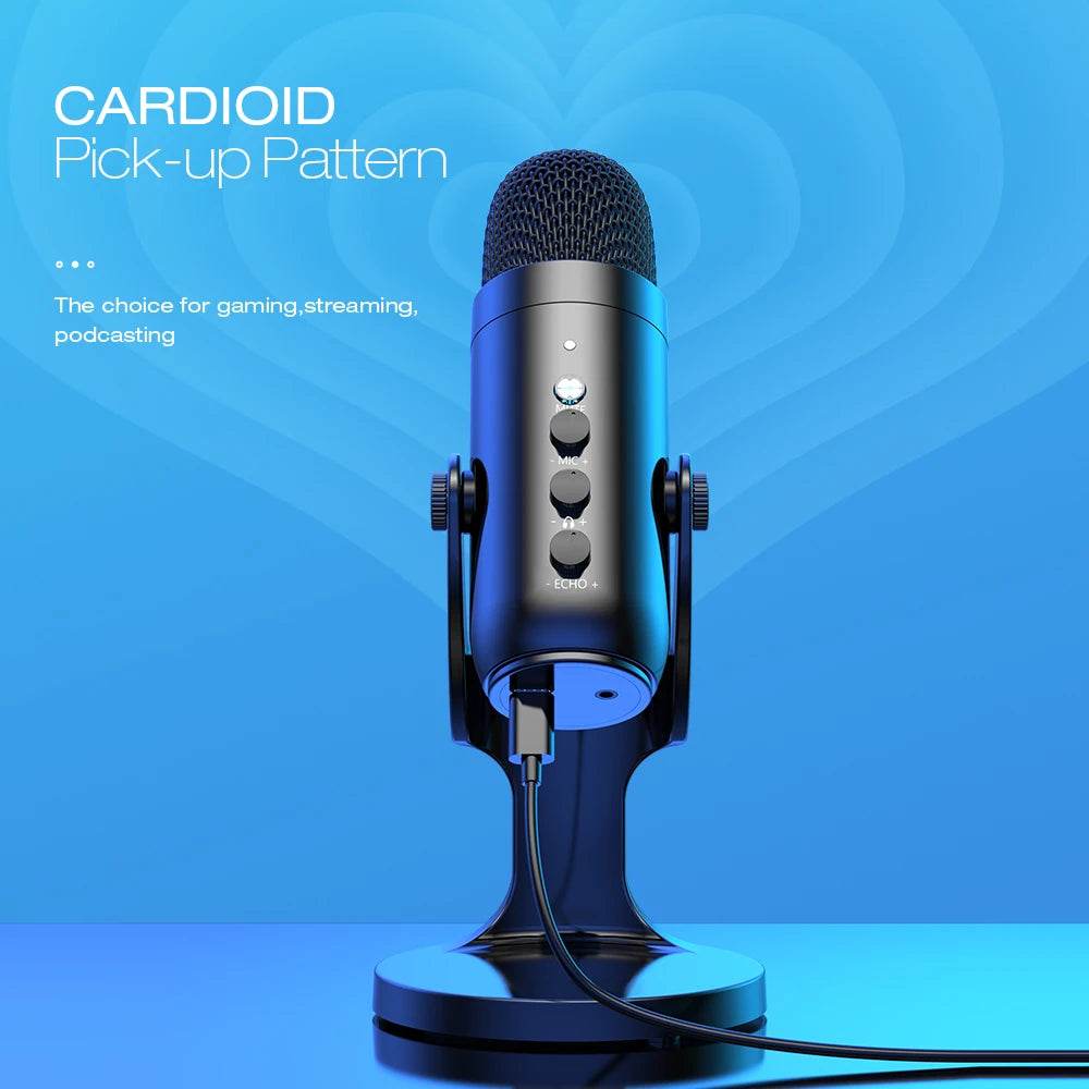 Microfon USB Haomuren pentru PC si Mac – Gaming si Podcast - Venduqo