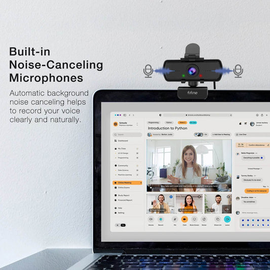 Webcam FIFINE 1440p Full HD cu Microfon și Trepied - Venduqo