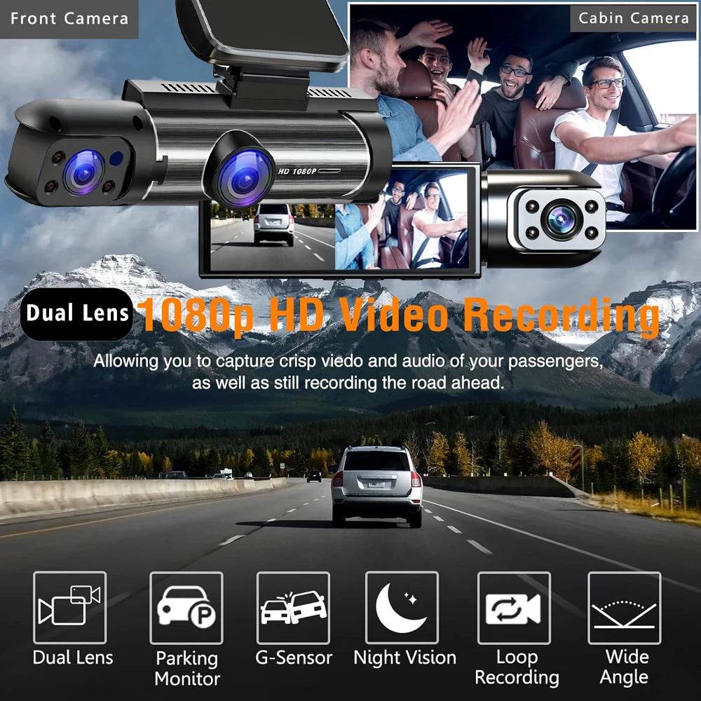 Camera Auto DVR Dual Lens FHD 1920*1080P - Venduqo