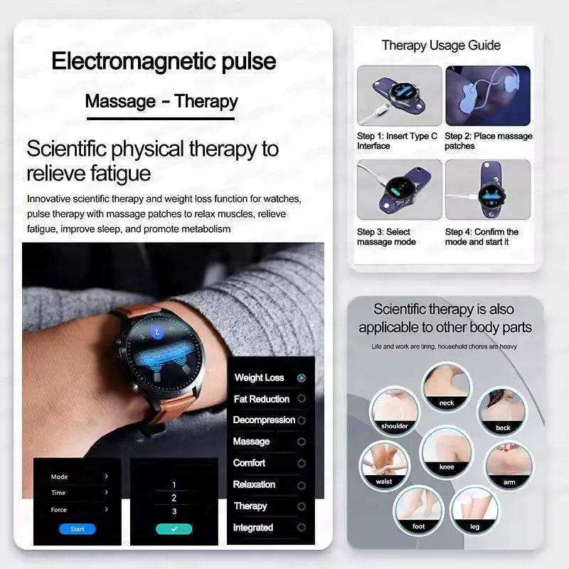 Ceas inteligent medical de grad 2025 pentru bărbați cu tratament laser - Venduqo