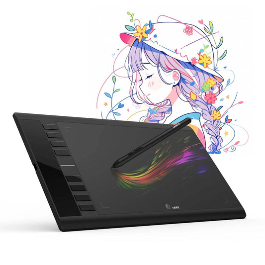 UGEE M708 10x6 Graphics Tablet with 8 Customizable Shortcuts