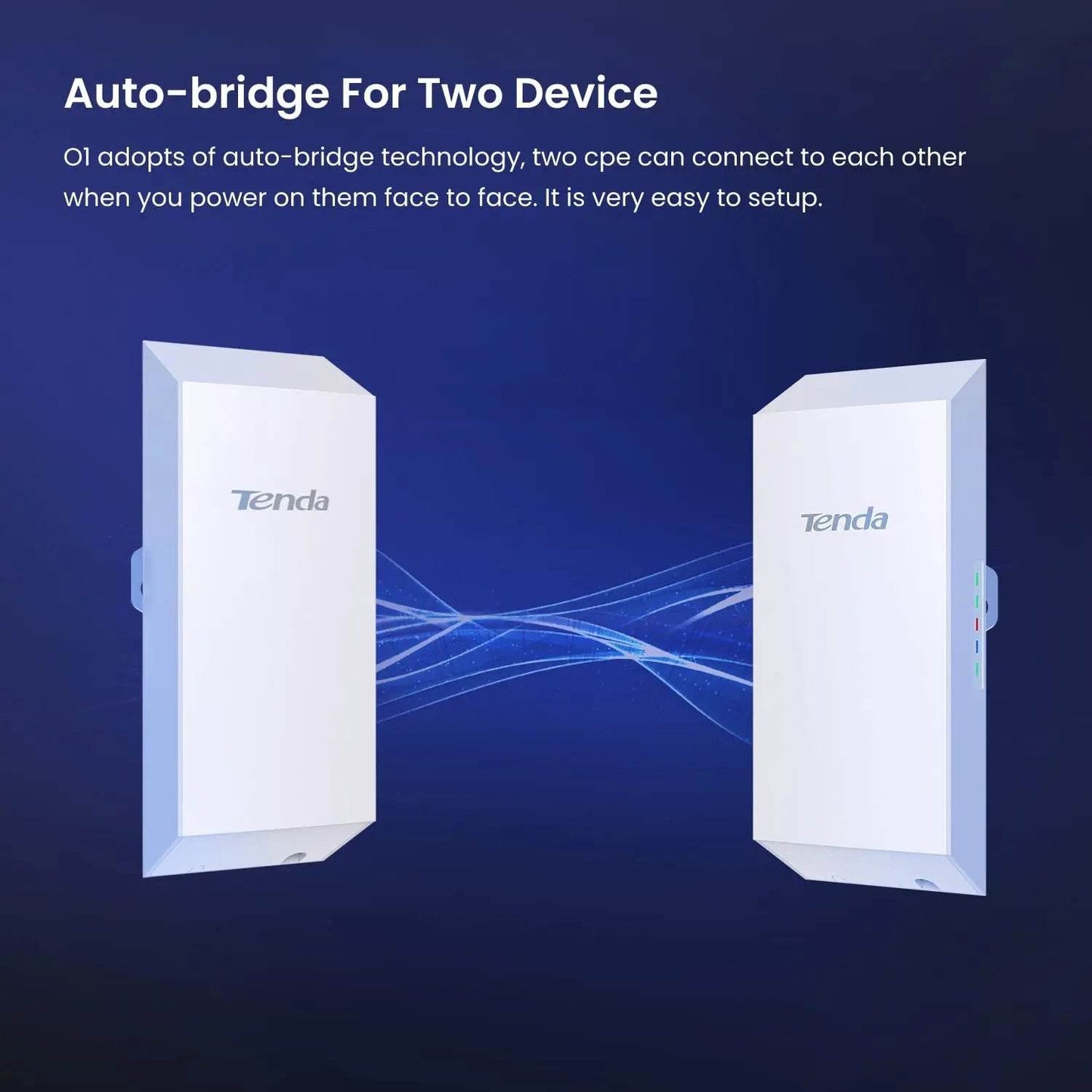 Tenda O1 Outdoor Access Point 300Mbps 2.4GHz PoE - Venduqo