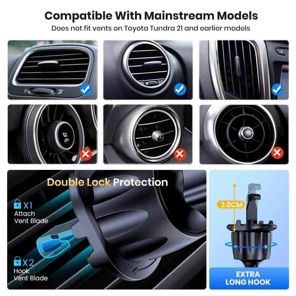 Suport Telefon Auto cu Senzație de Gravitate și Design Metallic - Venduqo