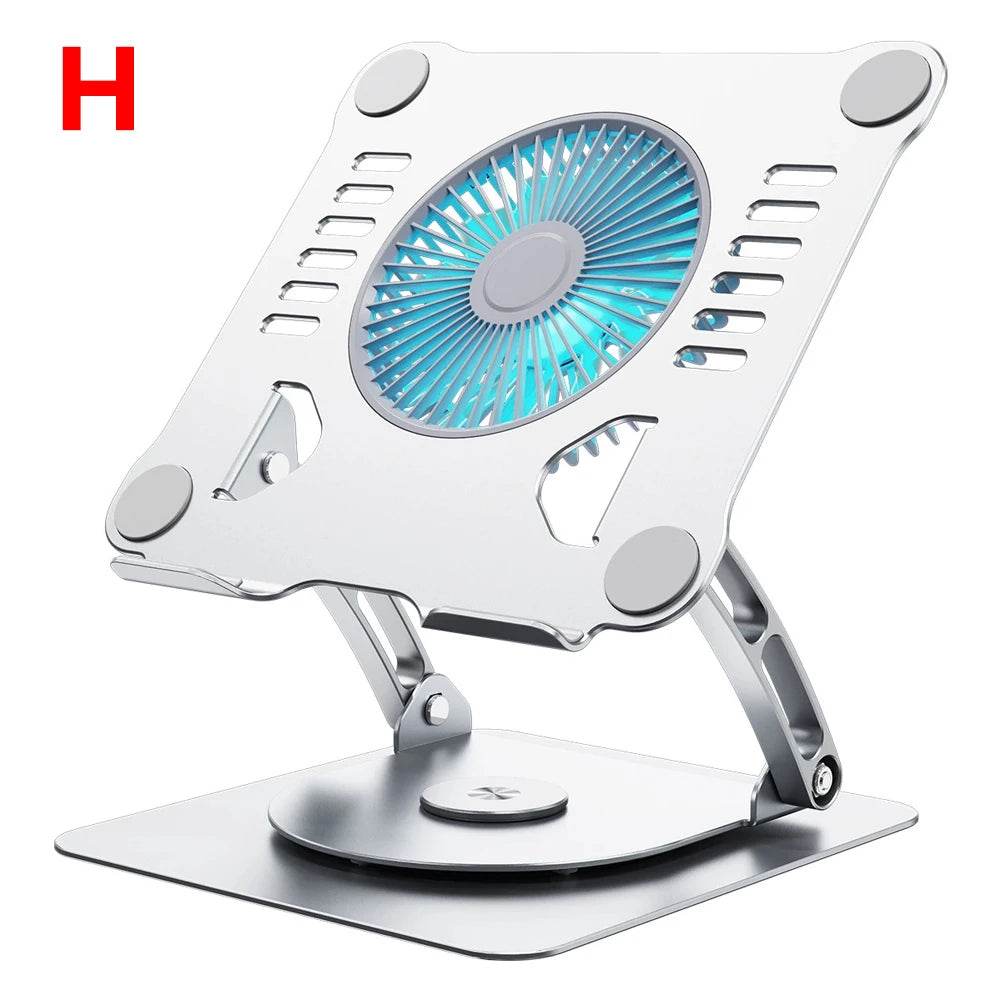Suport Laptop Reglabil Pliabil cu 2 Ventilatoare - Venduqo