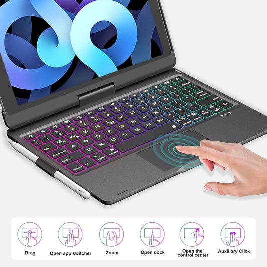 Carcasa cu Tastatură Rotativă pentru iPad 10.2 - 11 - Mini - Venduqo