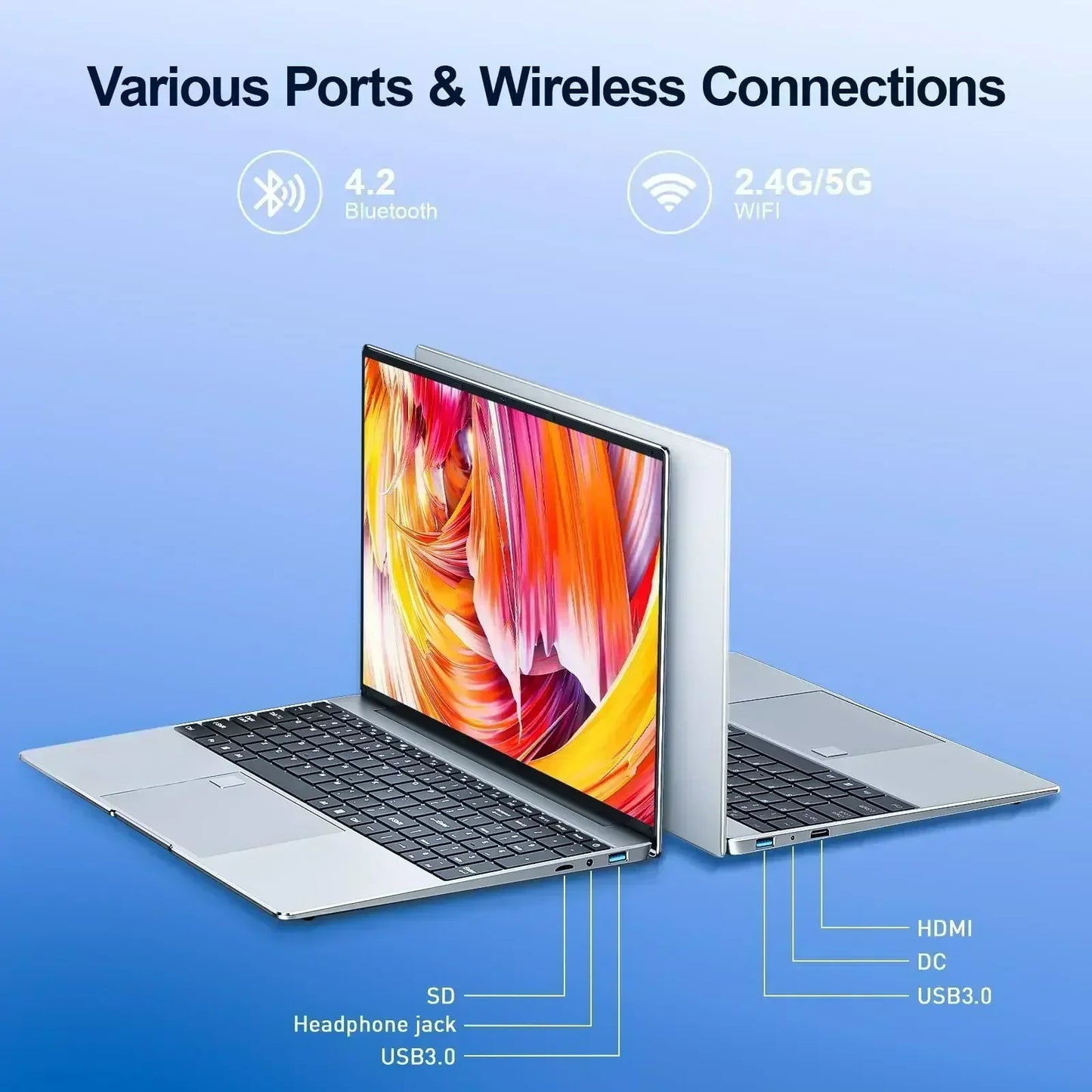 15.6" Portable Laptop - 32GB RAM, 2TB SSD, Windows 11