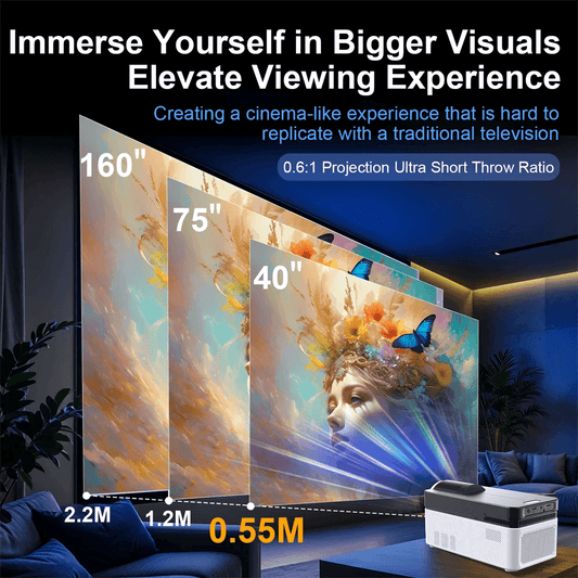 Proiector Ultra Short Throw Velec 8K 4K 1080P 900ANSI - Venduqo