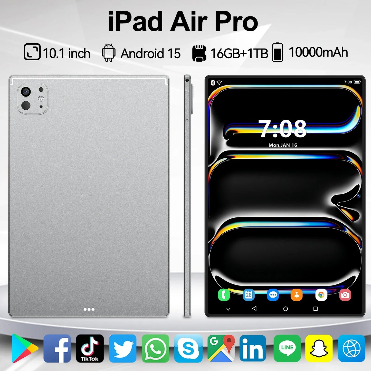 iPad Air Pro 10.1" HD 4K Tablet