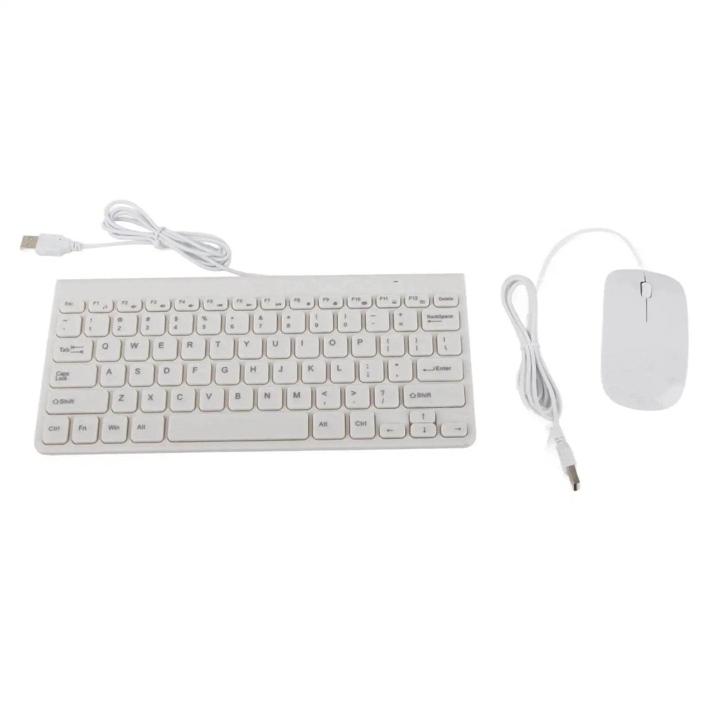 Set Combo Tastatur USB Ultra Subțire și Mouse Optic pentru PC - Venduqo