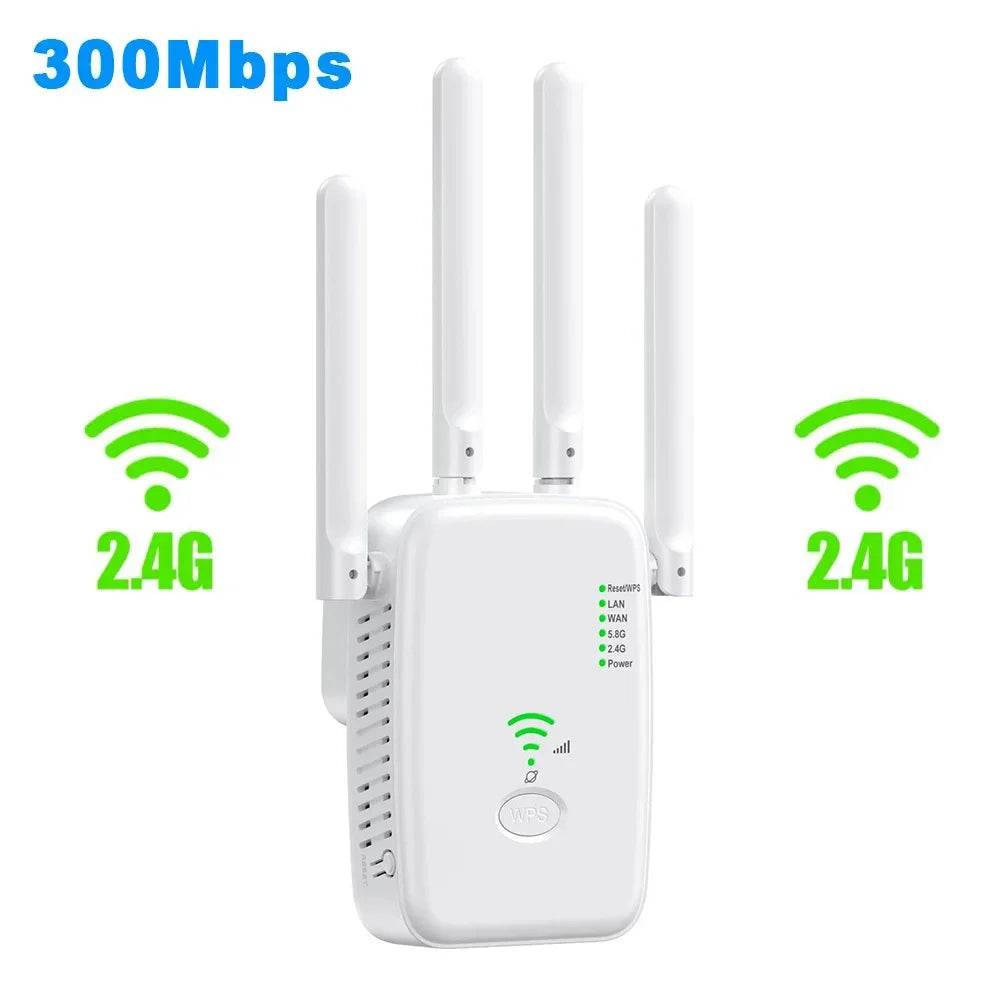 Router Wireless Repeater 1200Mbps Dual-Band WiFi Extender - Venduqo