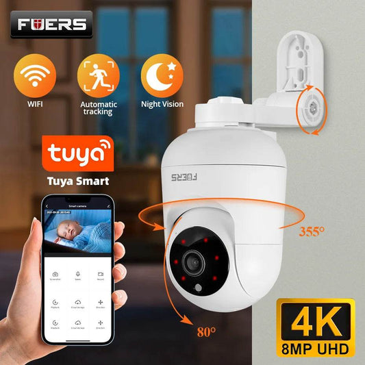 FUERS 4K 8MP Wireless Security Camera with Auto Tracking