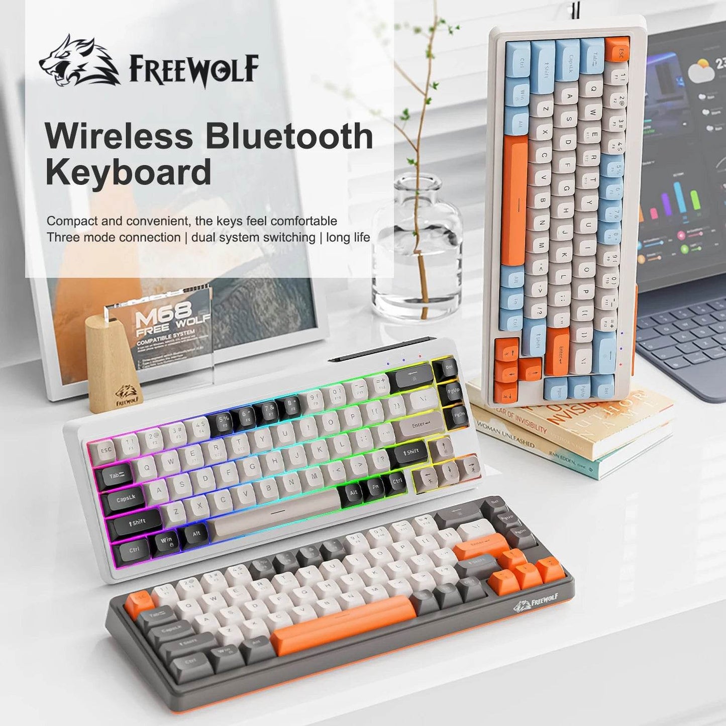 Tastatură Wireless cu Conexiune Multidevice - Venduqo