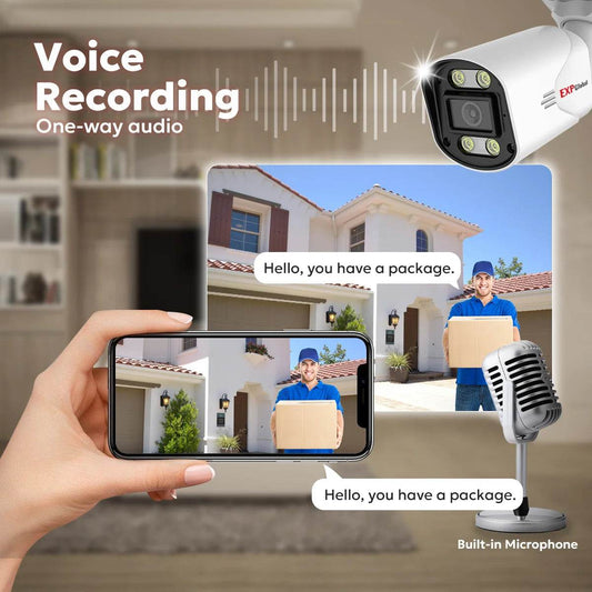 Sistem de Securitate EXPGobal 8MP/5MP POE - Camere Exterioare - Venduqo