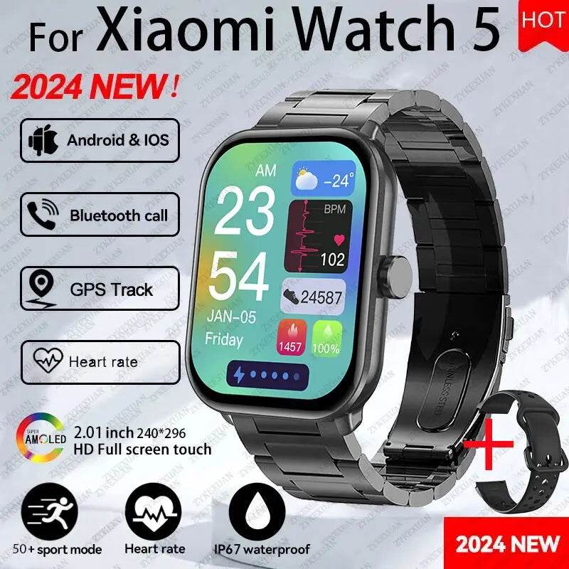 Ceas Smart Xiaomi Watch 5 pentru Bărbați și Femei - AMOLED HD - Venduqo