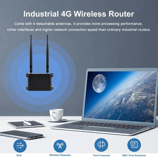 Router 4G LTE KuWFi cu WiFi 2.4G CAT4, 300Mbps - Venduqo