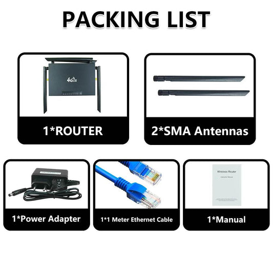 Router 4G LTE OPTFOCUS cu Antene SMA pentru Exterior - Venduqo