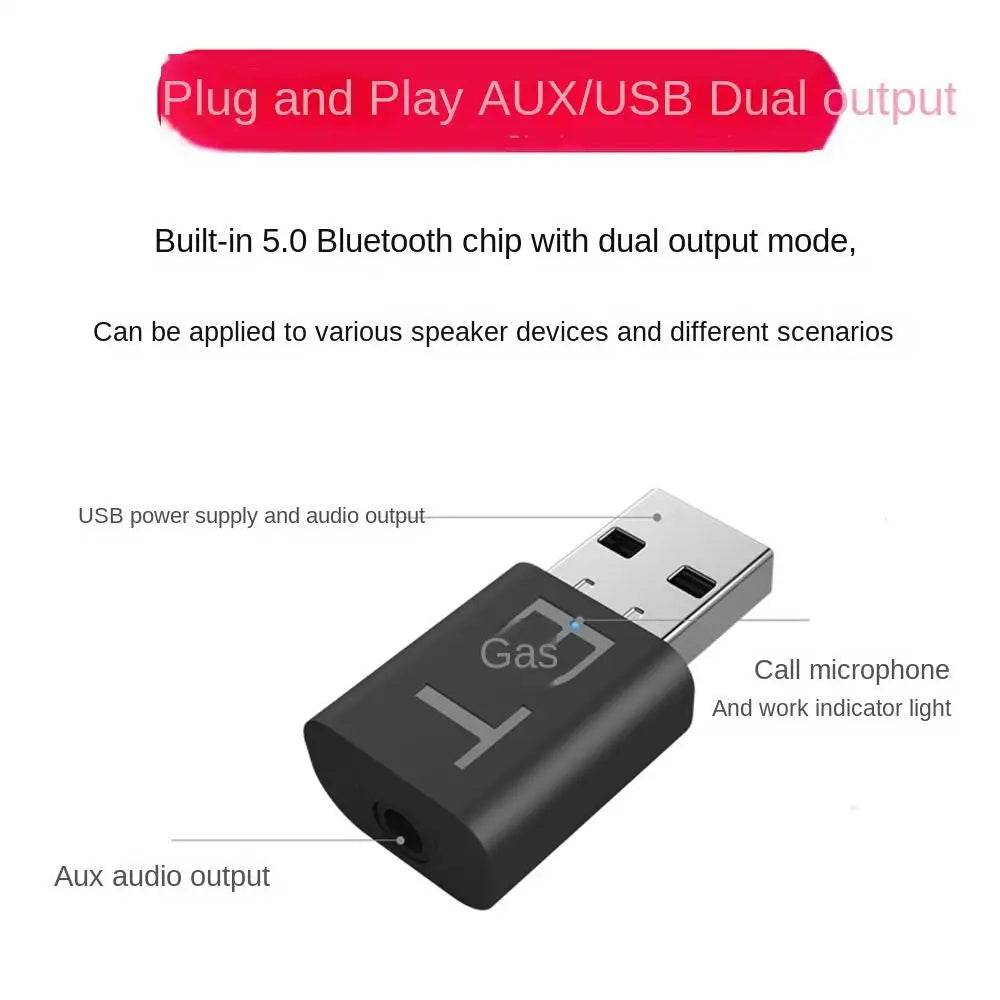 Adaptor Bluetooth 5.0 pentru Radio Auto cu Jack 3.5mm - Venduqo