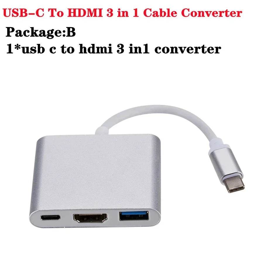 Adaptor USB C la HDMI 3 în 1 pentru Macbook - Venduqo