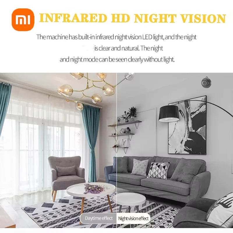 Camera Mini Wireless Xiaomi 1080p cu Viziune de Noapte - Venduqo