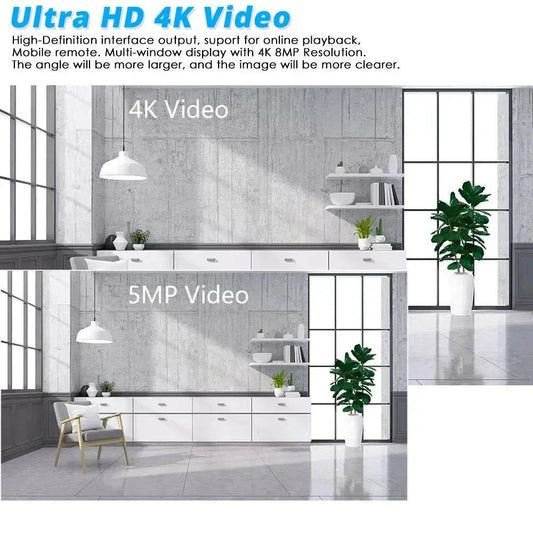 Sistem de Supraveghere Video SMART LIFE 4K 8CH cu Camere POE - Venduqo
