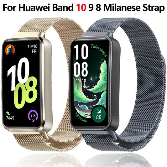 Milanese Bracelet for Huawei Band 8, 9, 10 – Stylish Metal Strap