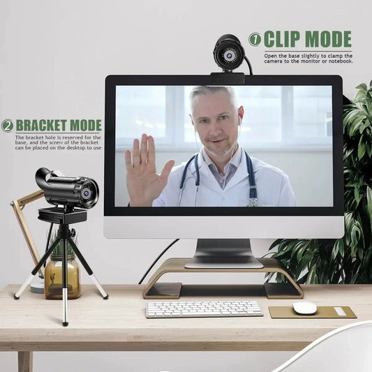 Webcam 4K Full HD 1080P cu Microfon pentru Streaming Live - Venduqo