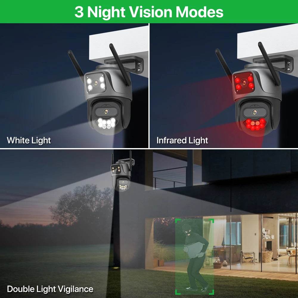 Cameră Externă PTZ WIFI 4K DUREVIN Dual Lens - Venduqo