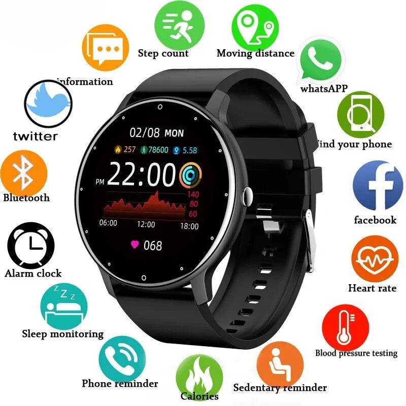 LIGE 2024 Smart Watch – Fitness Tracker for Men & Women