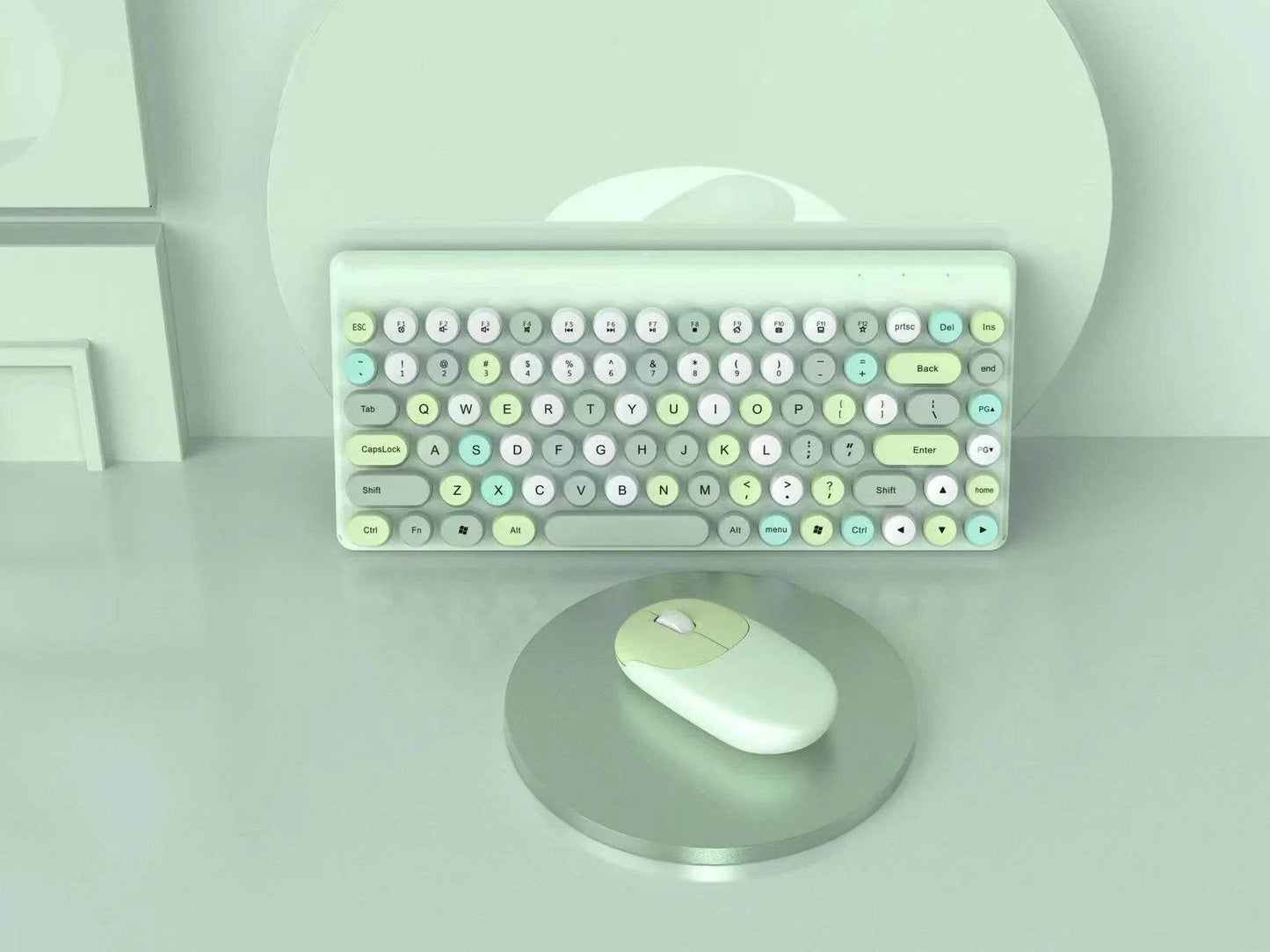 Set Tastatură și Mouse Wireless Retro Mini pentru Laptop - Venduqo