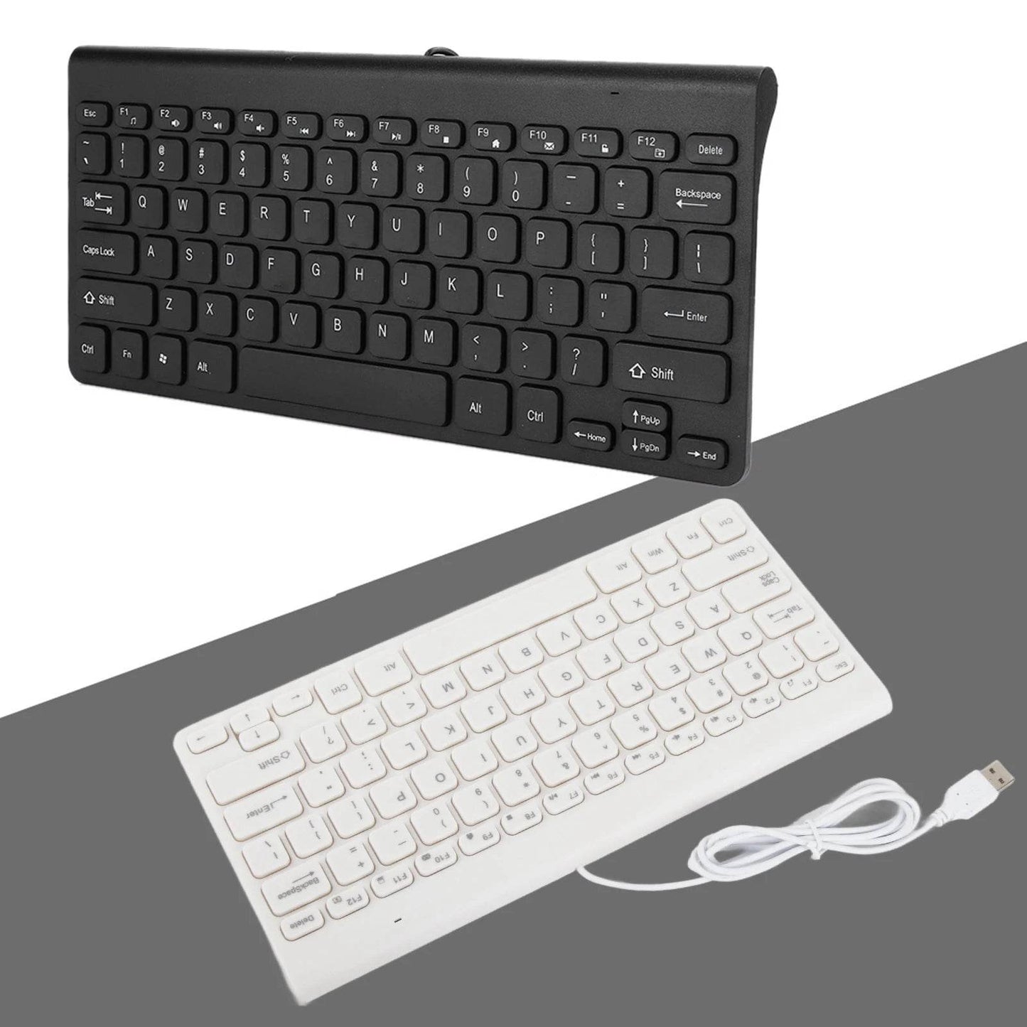 Set Combo Tastatur USB Ultra Subțire și Mouse Optic pentru PC - Venduqo